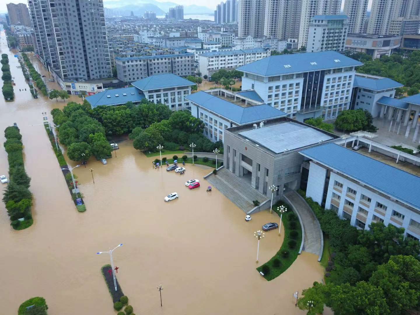 大雨后的吉水,"积水"严重